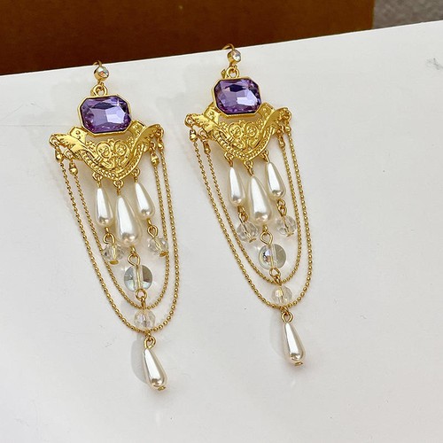 Gatsby ohrringe lila und - lila,