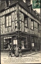 Ak Sens Yonne, Maison Abraham (1204), Coin de la Rue de la... - 2613496