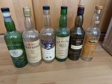 Leere Whiskyflaschen