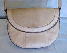 Handtasche ca. 23 x 18 cm grau-beige PIECES Schultertasche Umhängetasche