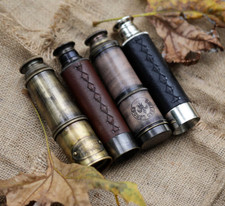 4er SET ANTIK MESSING FERNROHR