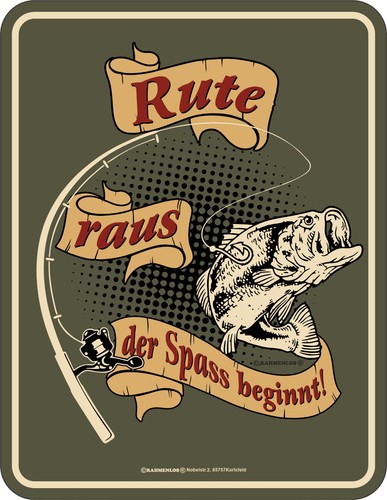 Blechschild schild rute raus - rute,