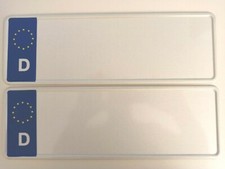 KFZ SCHILDER ROHLINGE >  34 cm  KURZ >  2 STÜCK