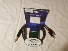 Cordial Y-Kabel 6,3 Stereo Klinke - 2x Cinch 0,9m