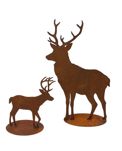 Rost figuren set hirsch - figuren,