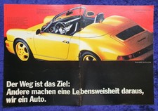 Porsche 911 Speedster, originale Werbung aus 1993, Doppelseite !!