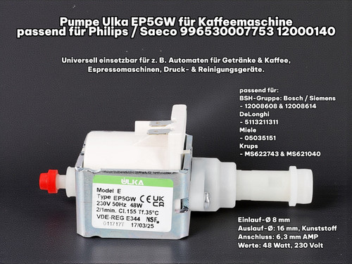 Ulka ep5gw pumpe - ep5gw, für