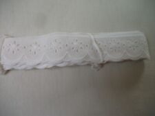  Plauener Spitze  - Lochstickereiborte Meterware Baumwolle 4,60 x 3,5cm neu