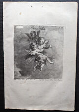 Innocentia, Original Kupferstich, ca. 1760, römische Mythologie, die Unschuld