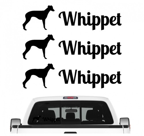 Whippet windhund aufkleber 3er - windhund,