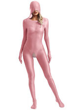 DE Damen Bodystockings Langarm Offener Schritt Bodysuit Strumpfhose Nachtwäsche