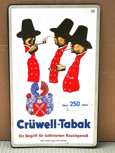 Altes reklameschild crüwell - reklameschild,