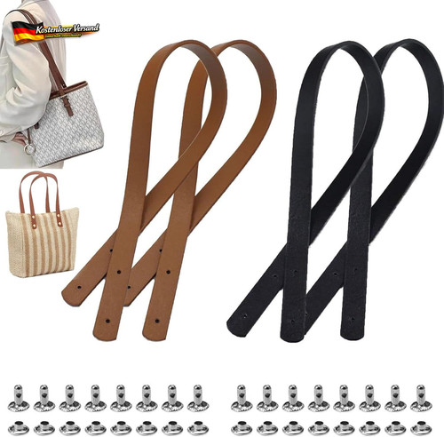 Teiliges leder taschenhenkel - 4-teiliges, leder-taschenhenkel
