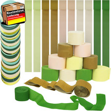 Krepppapier Set 10 Rollen bunt