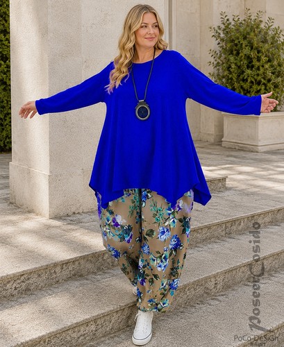 Lagenlook basic long shirt - lagenlook,