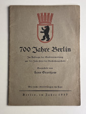 Foto Broschüre Heft 700 Jahre Berlin 1937, 32 Seiten, Hans Grantzow