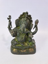 Ganesha Figur Bronze Hindu Indisch 23,5 cm hoch
