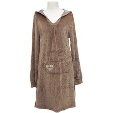 ChillNorway, Kapuzenkleid, Größe: L, Beige, Baumwolle, Samt, Damen #vkL