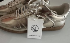 Sneaker, Schuhe, 41, Komfort-Einlegesohle, Gold, neu