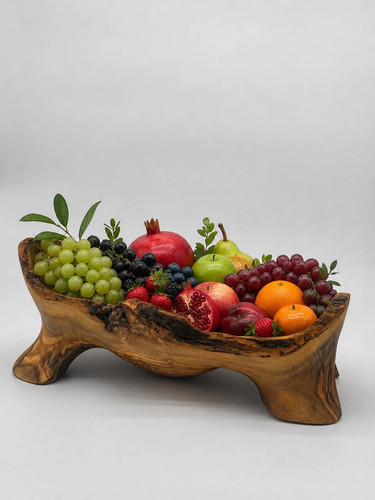 Olivenholz obstschale auf - auf, 3