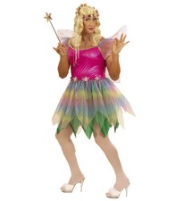 Regenbogen Fee Kleid Flügel