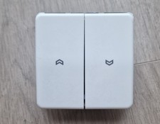 Jung Schalter und Taster Jalousieschalter 539VU 1-Pin, ‎‎Wippschalter cremeweiß 