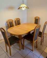 Esszimmergarnitur Buche Esstisch Ausziehbar 6 Stühle Anrichte ABHOLUNG Mannheim