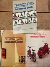 3x Prospekt Vespa Fahrzeuge Zubehör Mofa Bravo Ciao Roller PX PK 80er Jahre