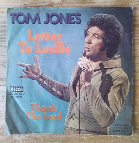 Tom jones letter - jones,