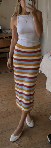 Elegant sommerrock ribbed - elegant,