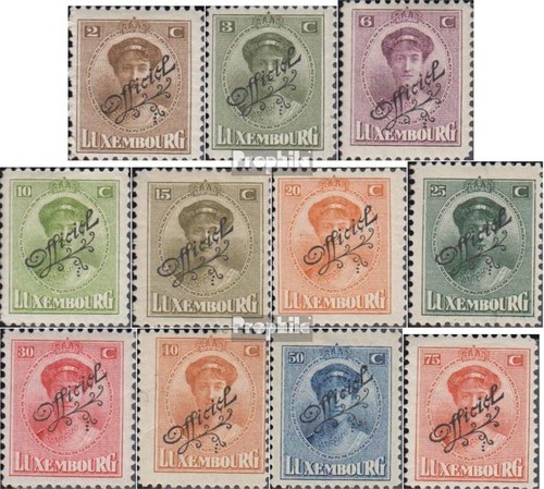 Briefmarken luxemburg 1922 - 1922, mi