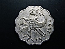 Swaziland  20 Cents  1996