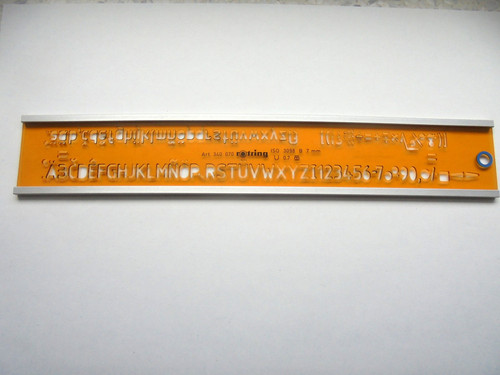 Rotring schriftschablone mit - rotring,
