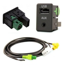 USB AUX Einbau Block Schalter