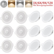 LED Einbaustrahler Mit Bewegungsmelder Ultrflach Deckenleuchte flach Panel Spot