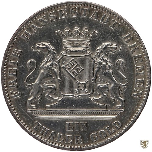 Hansestadt bremen taler 1865 - bremen,