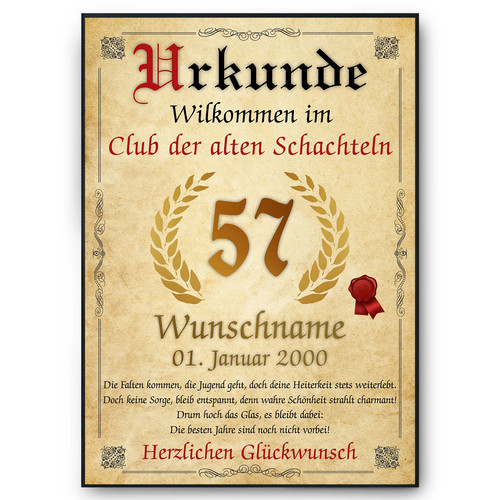 Geburtstag urkunde - geburtstag,