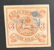 Briefmarke Braunschweig 1852