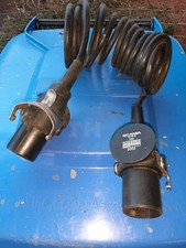 LKW NFZ Anhängerkabel 7 Polig 24V - 2 Stecker Spiralkabel Elektrokabel SCANIA