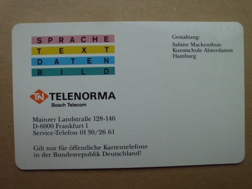 709 93 telefonkarte - k,