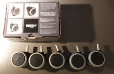 Topstar Hartbodenrollen für Bürostuhl 5-Stück Set (HABORO GAP)