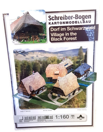 Kartonmodell dorf im - kartonmodell,