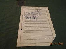 KFZ-Brief Pappe Kraftfahrzeugbrief VW Volkswagen Bulli T2 Typ 21 von 1970 1.Hand