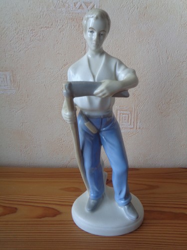 Porzellan figur bauer - porzellan, ddr