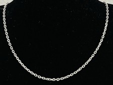 925/-Sterlingsilber Kette, Ankerkette, 60 cm lang, 2 mm breit.
