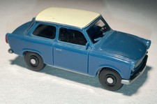 Wiking 129 Trabant 601 S Trabbi Limousine de Luxe taubenblau Dach weiß