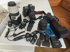 Set Spiegelreflexkamera Canon Eos 70 D Kamera, viel Zubehör
