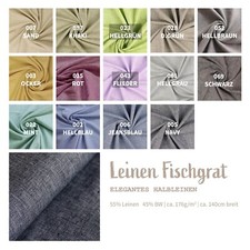 Halbleinen Meterware gemustert