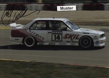 AUTOGRAMM auf Foto 13x18 cm DTM 1991 Ralf Kelleners - BMW M3 UNITRON (01)