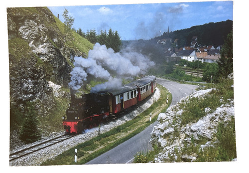 Postkarte zug eisenbahn - postkarte, ak